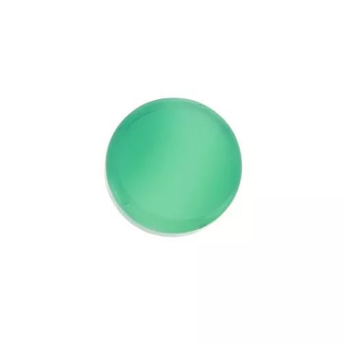 6mm Gemstone round Puck - Agate Verte x1