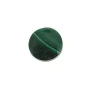 Malachite - 6mm Gemstone round Puck - Malachite x1 6mm Gemstone round Puck - Malachite x1