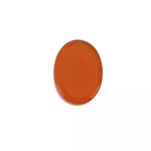 8x6mm Gemstone dyed Oval puck - Red Agate x1