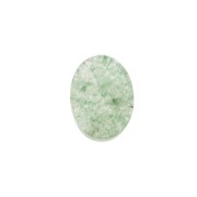 8x6mm Gemstone Oval puck - Aventurine x1