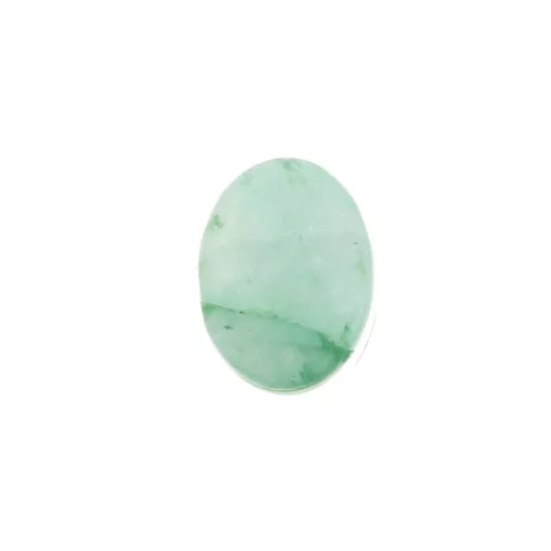 8x6mm Gemstone Oval puck - Amazonite x1