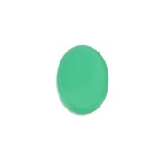 8x6mm Gemstone Oval puck - Green Agate x1