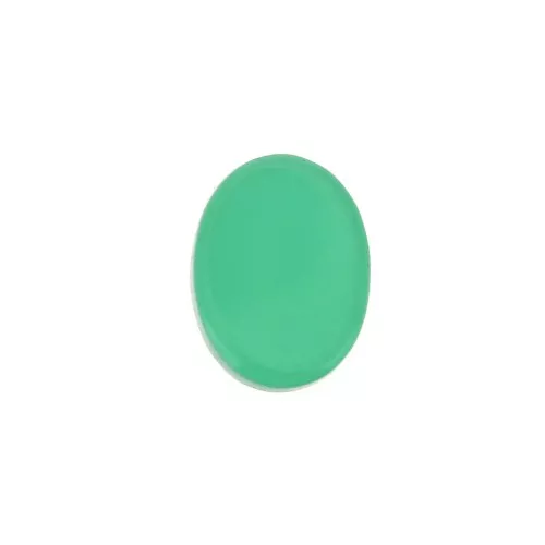 8x6mm Gemstone Oval puck - Green Agate x1