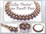 2x5 mm Glass beads Piros® by Puca® - Dark Bronze Mat x10g