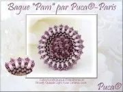 2x5 mm Glass beads Piros® by Puca® - Opaque Mix Rose Gold Ceramic Look x10g