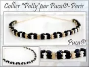 2x5 mm Glass beads Piros® by Puca® - Golden Mat x10g