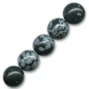 Bead Snowflake Obsidian 14mm x1