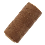 Linhasita waxed thread spool for micro macramé 0.75 mm - Marron Terre (666) x228m|raw }}