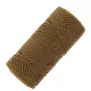Linhasita waxed thread spool for micro macramé 0.75 mm - Old Bronze (204) x228m