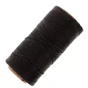 Linhasita waxed thread spool for micro macramé 0.75 mm - Chocolate Brown (29) x228m