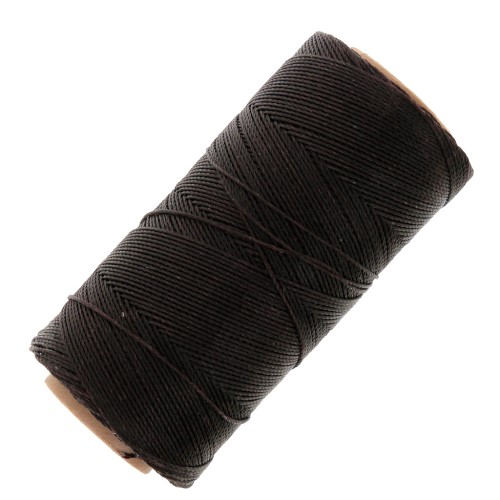 Linhasita waxed thread spool for micro macramé 0.75 mm - Chocolate Brown (29) x228m