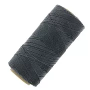 Linhasita waxed thread spool for micro macramé 0.75 mm - Dark Grey (474) x228m