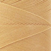 Linhasita waxed thread spool for micro macramé 0.75 mm - Yellow Straw (1046) x228m