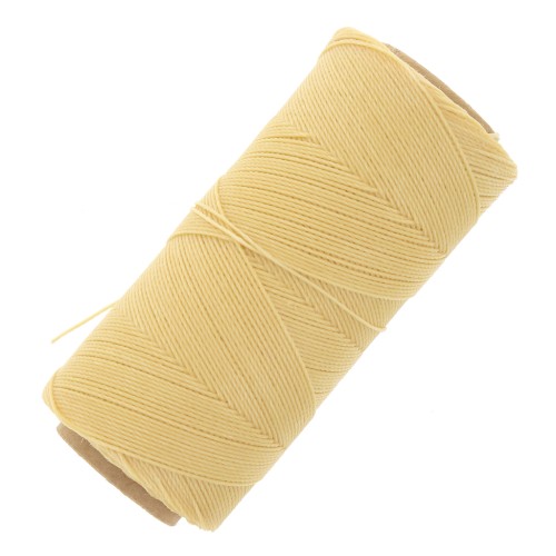 Linhasita waxed thread spool for micro macramé 0.75 mm - Cream (1310) x228m