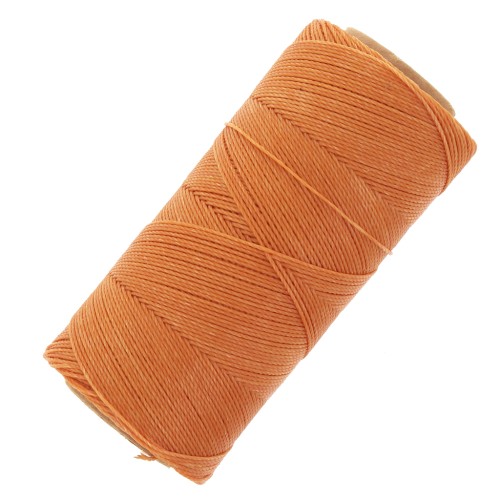 Linhasita waxed thread spool for micro macramé 0.75 mm - Melon (217) x228m