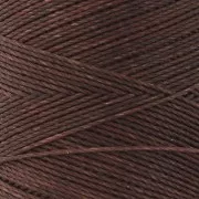 Linhasita waxed thread spool for micro macramé 0.75 mm - Pecan (649) x228m