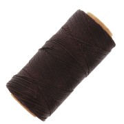 Linhasita waxed thread spool for micro macramé 0.75 mm - Ebony (555) x228m