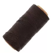Linhasita waxed thread spool for micro macramé 0.75 mm - Ebony (555) x228m