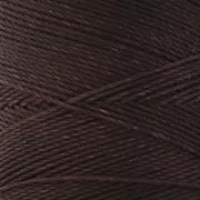 Linhasita waxed thread spool for micro macramé 0.75 mm - Ebony (555) x228m
