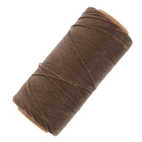 Linhasita waxed thread spool for micro macramé 0.75 mm - Cedar (511) x228m