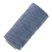 Linhasita waxed thread spool for micro macramé 0.75 mm - Jeans (384) x228m