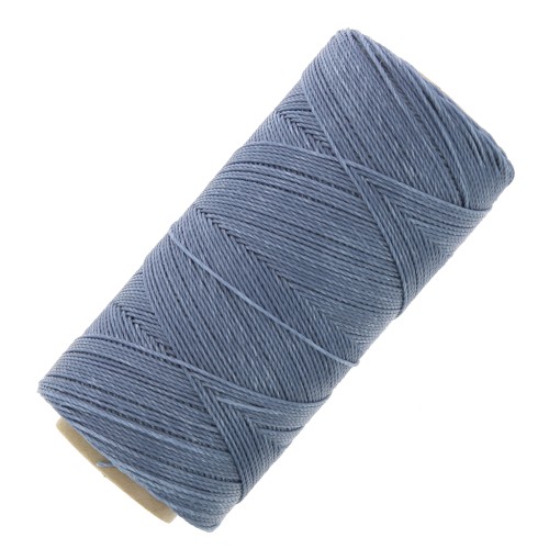 Linhasita waxed thread spool for micro macramé 0.75 mm - Jeans (384) x228m