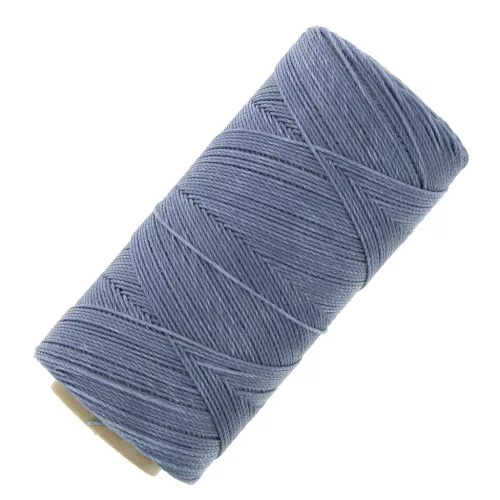 Linhasita waxed thread spool for micro macramé 0.75 mm - Jeans (384) x228m