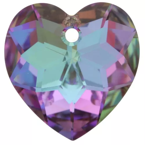 Heart PureCrystal 6215 18 mm - Crystal Vitrail Light x1