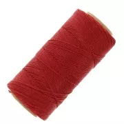 Linhasita waxed thread spool for micro macramé 0.75 mm - Cadmium Red (677) x228m