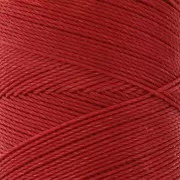 Linhasita waxed thread spool for micro macramé 0.75 mm - Cadmium Red (677) x228m