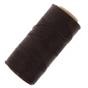 Linhasita waxed thread spool for micro macramé 0.5 mm - Ebony (555) x335m