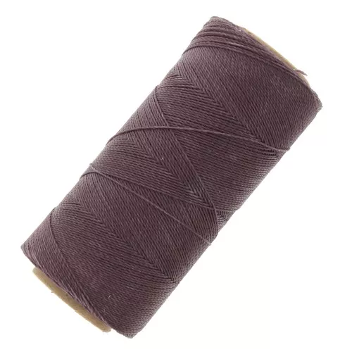 0.5mm Linhasita wax thread bobbin for micro macrame - Sangria Purple (287) x335m
