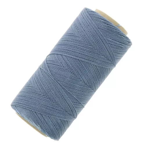Linhasita waxed thread spool for micro macramé 0.5 mm - Jeans (384) x335m