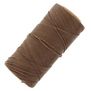 Linhasita waxed thread spool for micro macramé 1 mm - Caramel Brown (362) x168m|raw }}
