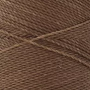Linhasita waxed thread spool for micro macramé 1 mm - Caramel Brown (362) x168m