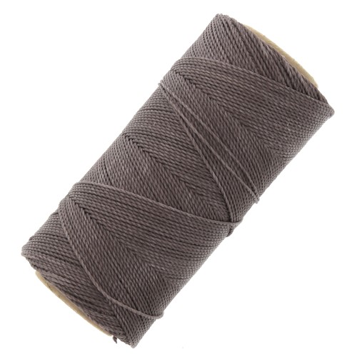 Linhasita waxed thread spool for micro macramé 1 mm - Chocolate Brown (583) x168m