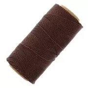 Linhasita waxed thread spool for micro macramé 1 mm - Mahogany (515) x168m