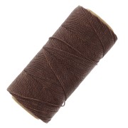Linhasita waxed thread spool for micro macramé 1 mm - Pecan (649) x168m|raw }}