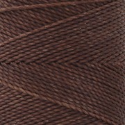 Linhasita waxed thread spool for micro macramé 1 mm - Pecan (649) x168m