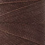 Linhasita waxed thread spool for micro macramé 1 mm - Pecan (649) x168m