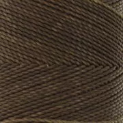 Linhasita waxed thread spool for micro macramé 1 mm - Dark khaki (844) x168m