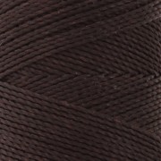 Linhasita waxed thread spool for micro macramé 1 mm - Ebony (555) x168m