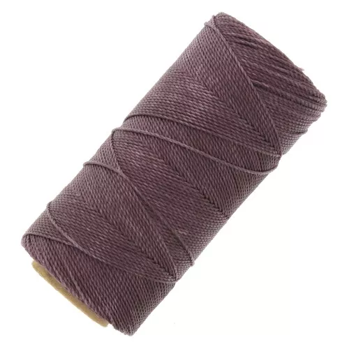 Linhasita waxed thread spool for micro macramé 1 mm - Sangria Purple (287) x168m