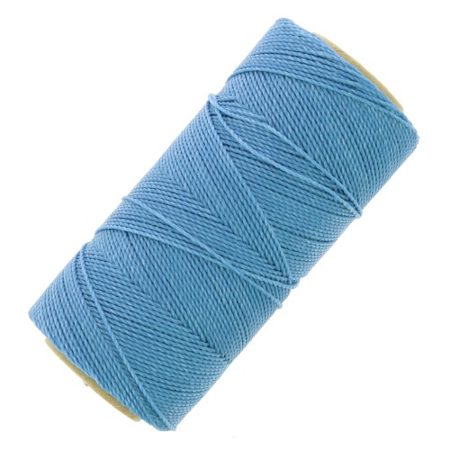 Linhasita waxed thread spool for micro macramé 1 mm - Sky Blue (721) x168m