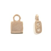 7.5x5 mm Piperi Cymbal Bead Endings - For Tila Beads - Rose Gold x1|raw }}