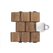 7.5x5 mm Piperi Cymbal Bead Endings - For Tila Beads - Rose Gold x1