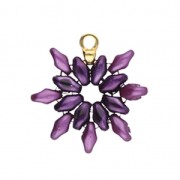 3x5mm Remata Cymbal Bead Endings - For SuperDuo - Rose Gold x1