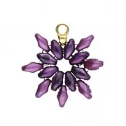 3x5mm Remata Cymbal Bead Endings - For SuperDuo - Rose Gold x1