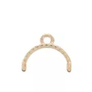 12mm Skaloti II Cymbal - For Miyuki 11/0 delica weaving - Rose Gold x1