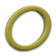 Hollow olive 34x28mm Olivine x1